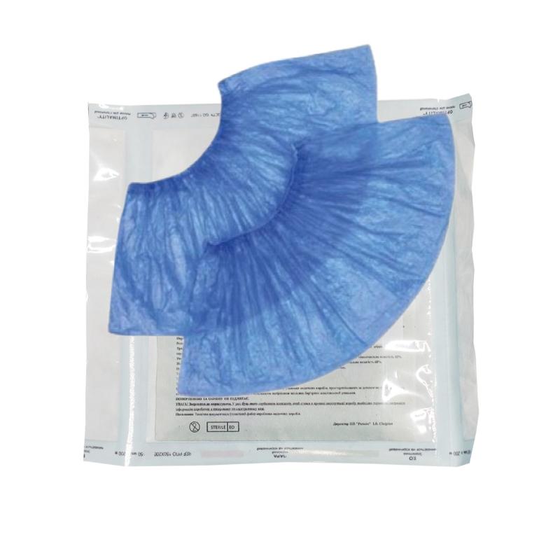 Бахіли ізоляційні (хірургічні) поліетиленові, низькі, 5g/m2(г/м2), стерильні, одноразового використання,ТМ «АХІЛЛ»